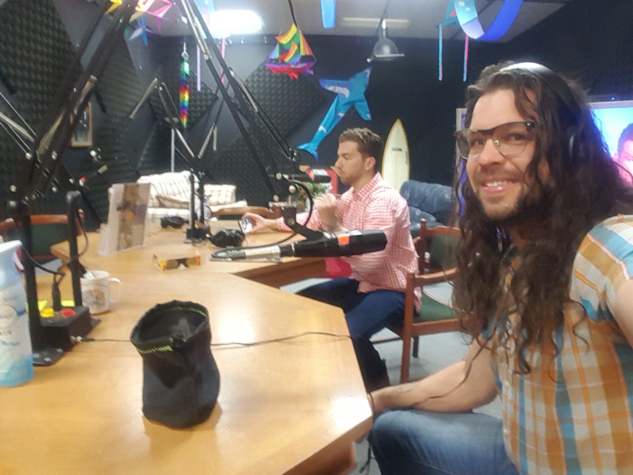 Riley Hoagland during a 2017 KPPT radio interview